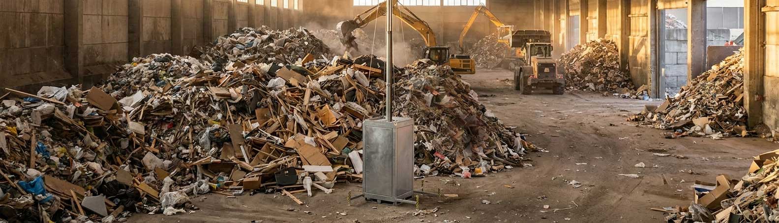 Mobile Surveillance Towers for Heat Detection in Waste Facilities