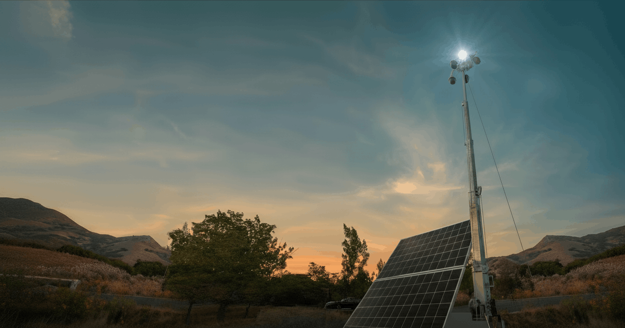Solar Farm Perimeter Protection with V240 Solar (QA Purpose)